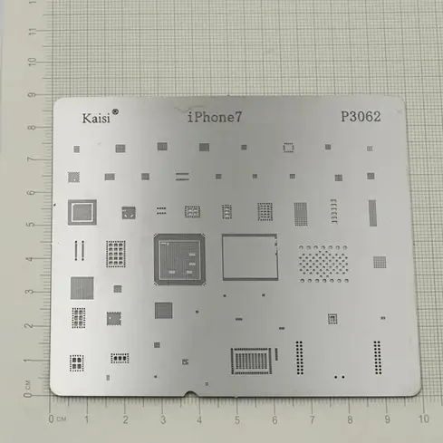 P3062 IC Chip BGA Reballing Stencil Kits Set Solder Template Multi-Function CPU Tin Steel Net For I Phone 7