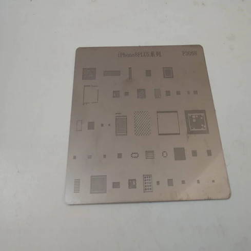 P3068 IC Chip BGA Reballing Stencil Kits Set Solder Template Multi-Function CPU Tin Steel Net For I Phone 8 Plus