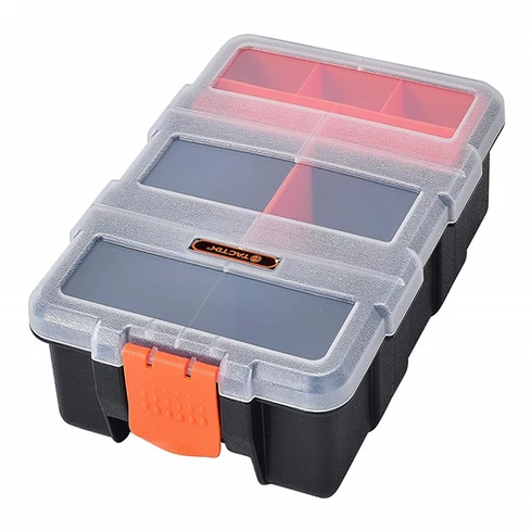 Hardware & Parts Organizers Black/Orange Multi functional Plastic Small Storage Box