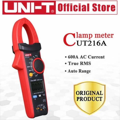 True RMS Digital Clamp Meter 600A UNI T UT216A