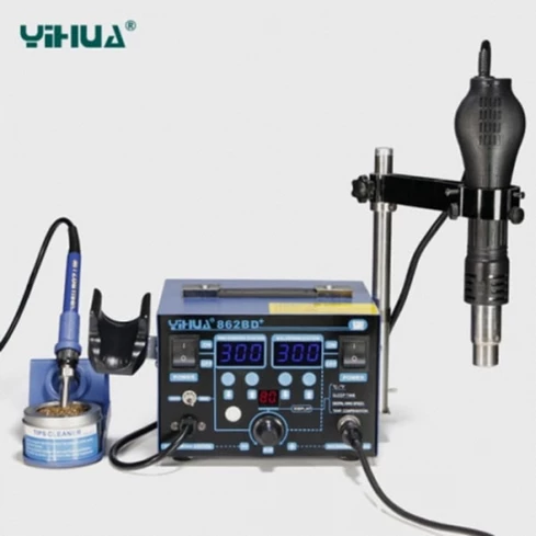 Hot Air Diaphragm Pump Soldering SMD Rework Station YIHUA YH862BD+