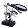 Magnifying Glass 5 LED Auxiliary Clip Magnifier 3 In1 Hand Soldering Solder Iron Stand Holder Station