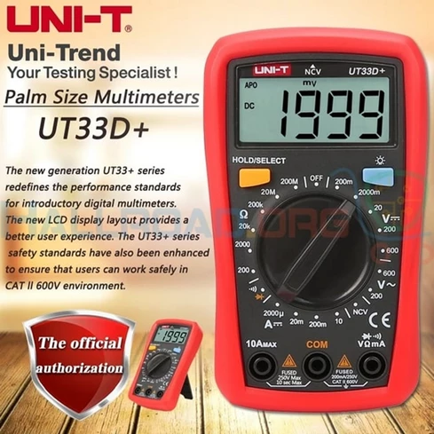 UNI T Palm Size Multimeter UT33D+