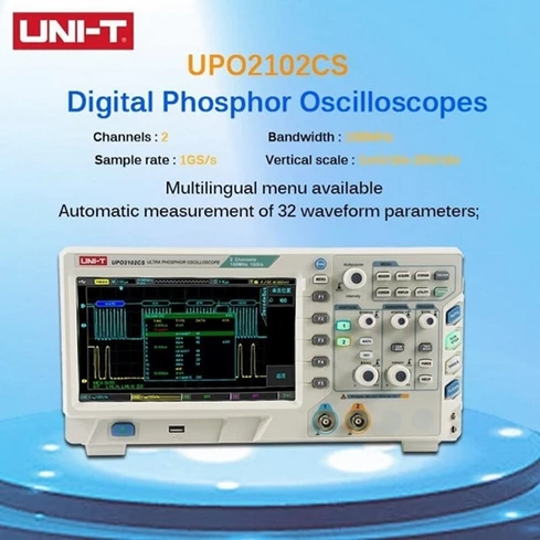 UNI T UPO2102CS Digital Oscilloscope 2 Channel DSO 100MHz