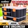 4-Piece Tool Box Parts Organizer Storage Compartments Black/Orange Multi functional Plastic Storage Box