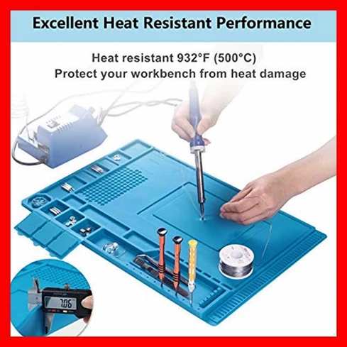 Heat Insulation Silicone Large Soldering & Repairing Mat