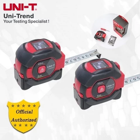 UNI T Digital LCD 40M Laser Measuring Tape LM40T 2 in 1 Electronic Ruler Infrared Distance Meter RangeFinder
