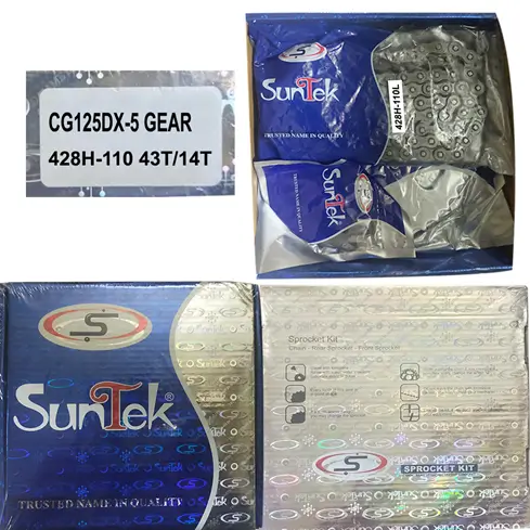 Chain Sprocket Kit Suntek CG125DX-5 Gear
