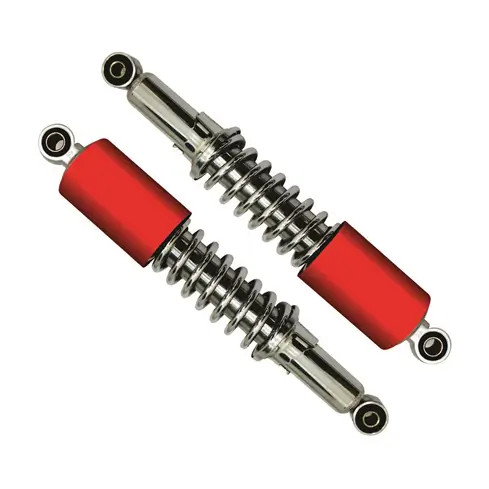 Rear Shock Set Red and Black Honda Style Prime Quality Model (Honda 70CC, China 70CC)