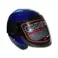 Icon Half Helmet Blue Best Motorcycle Helmets For Bike Black Visor