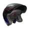 Icon Half Helmet Blue Best Motorcycle Helmets For Bike Black Visor