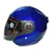 Icon Half Helmet Blue Best Motorcycle Helmets For Bike Black Visor